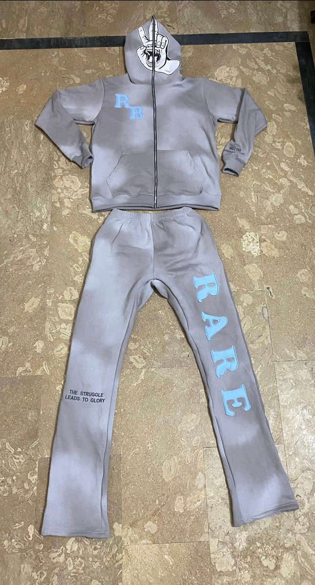 Ash “cloud blue” zipup