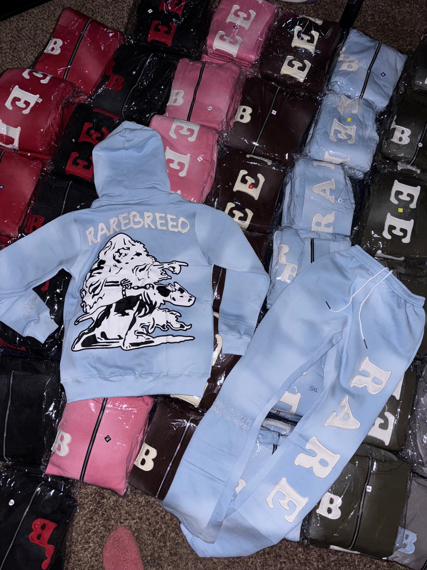 Ash “cotton candy” zip-up