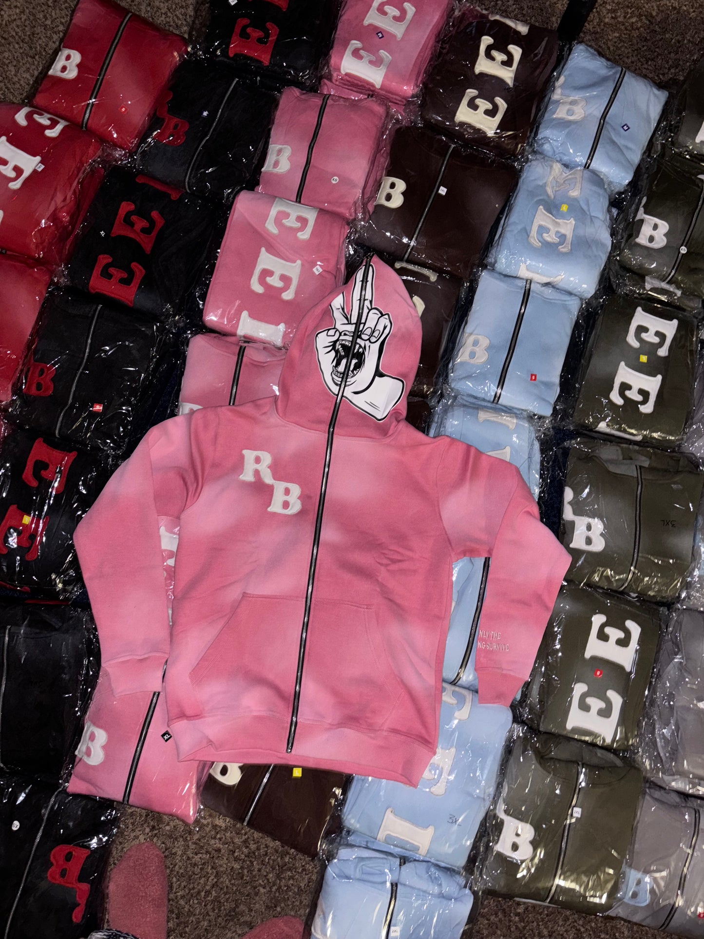 Ash “bubble gum” zip-up