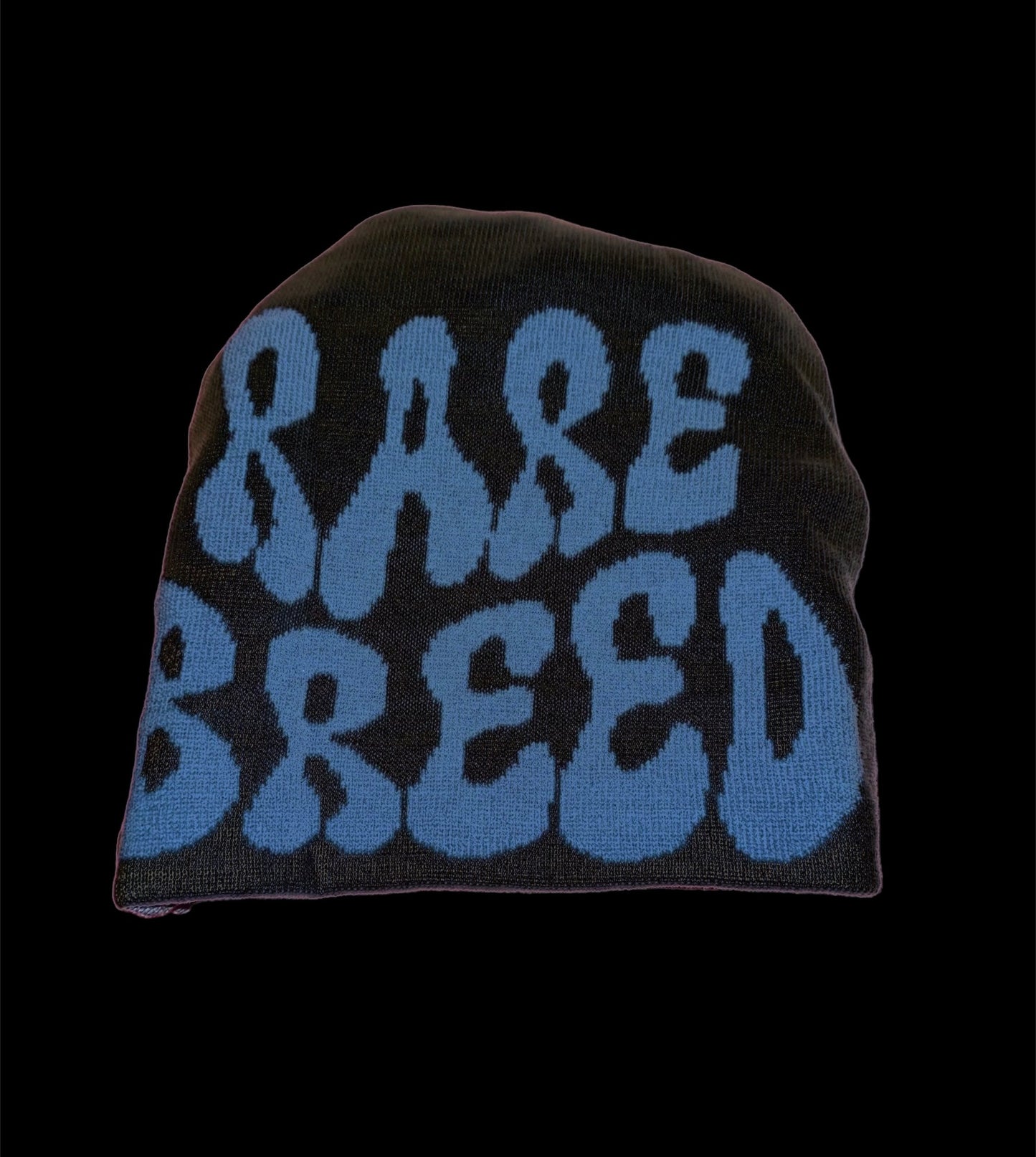Blue & Black reversible beenie
