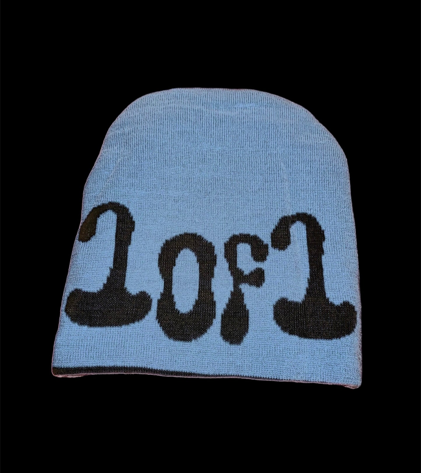 Blue & Black reversible beenie