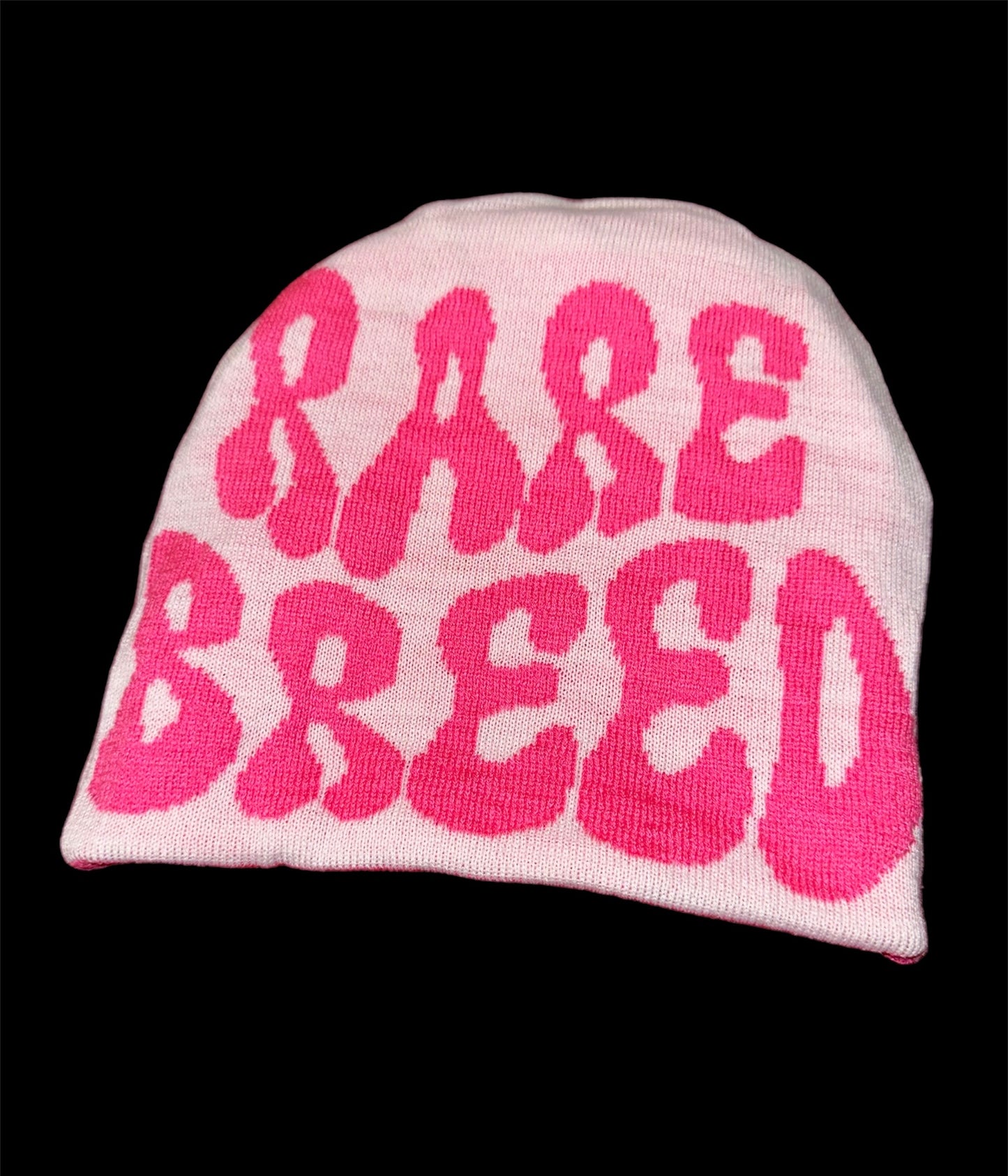 Pink & White reversible beenie