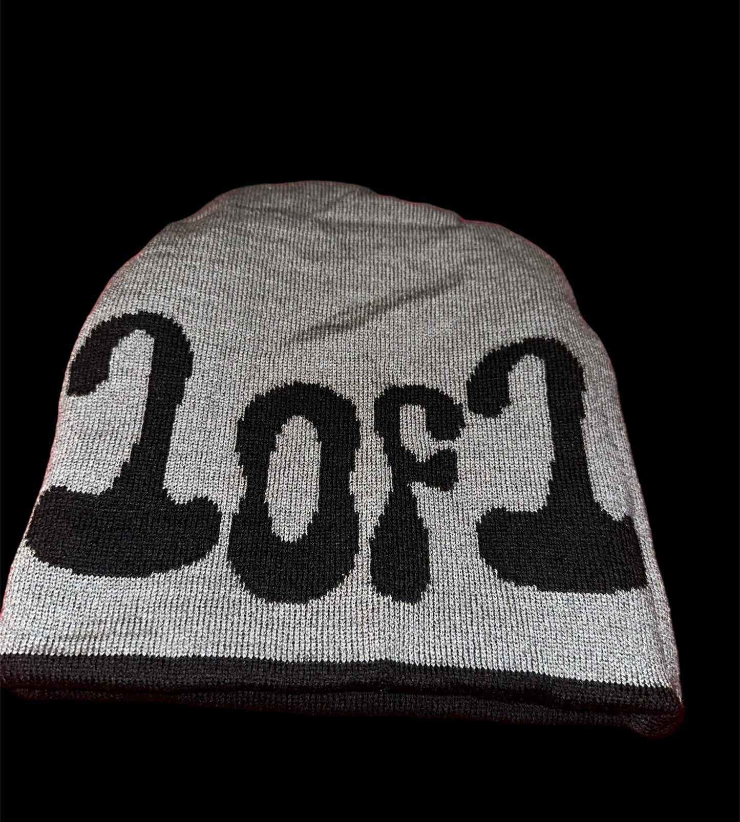 Black & Gray reversible beenie
