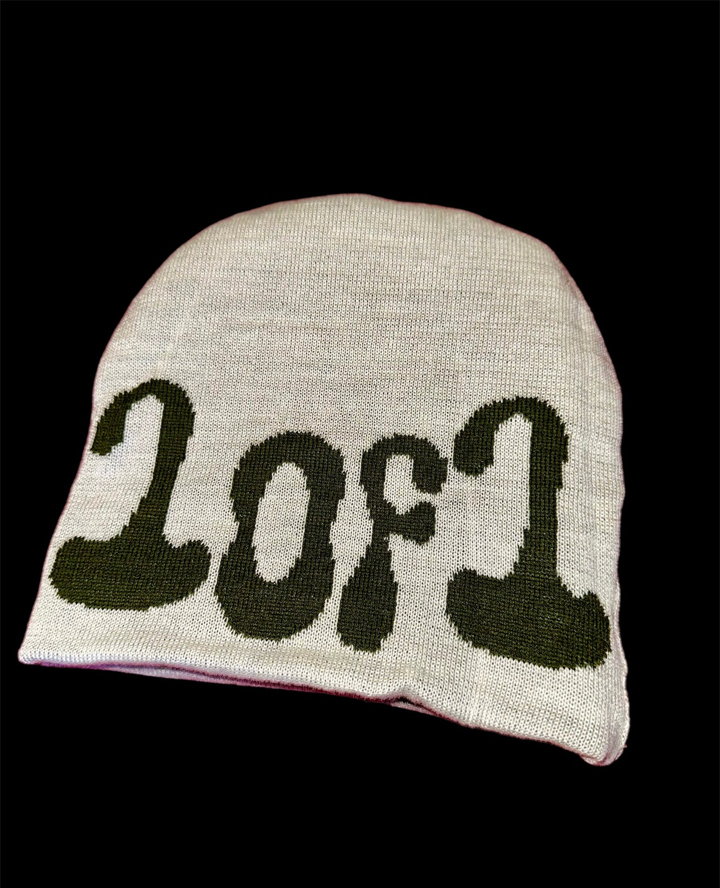 Olive & Cream reversible beenie