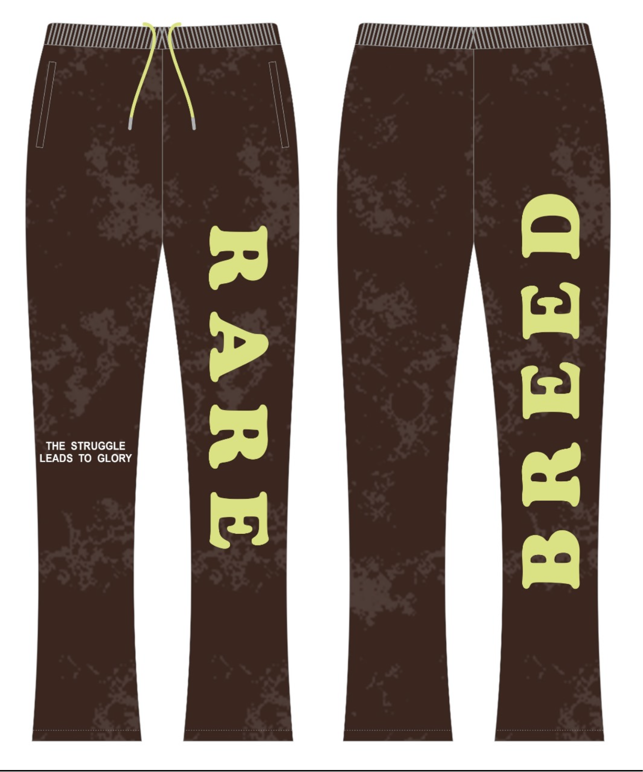 Ash “mocha chocolate” stacked sweats