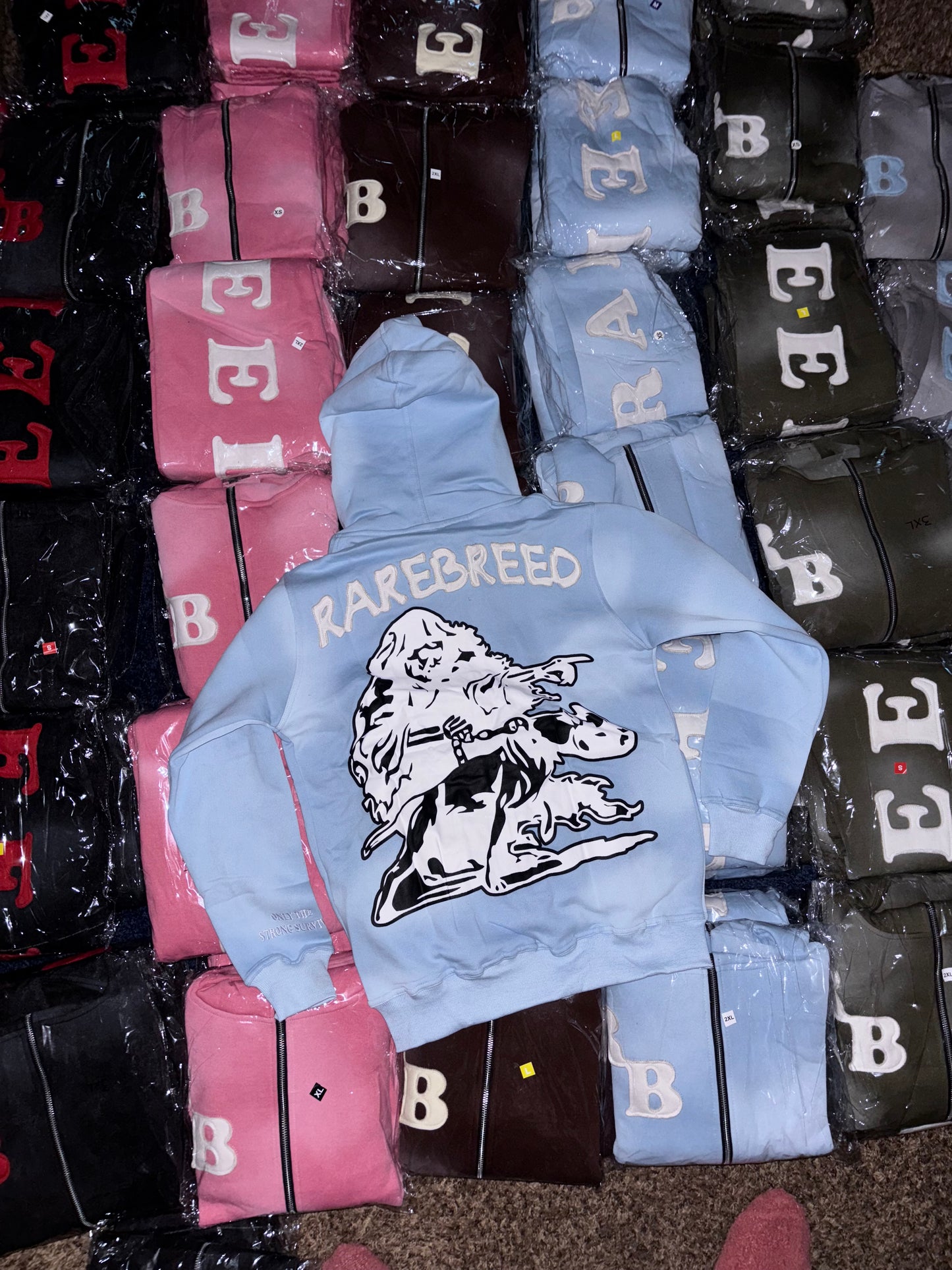 Ash “cotton candy” zip-up