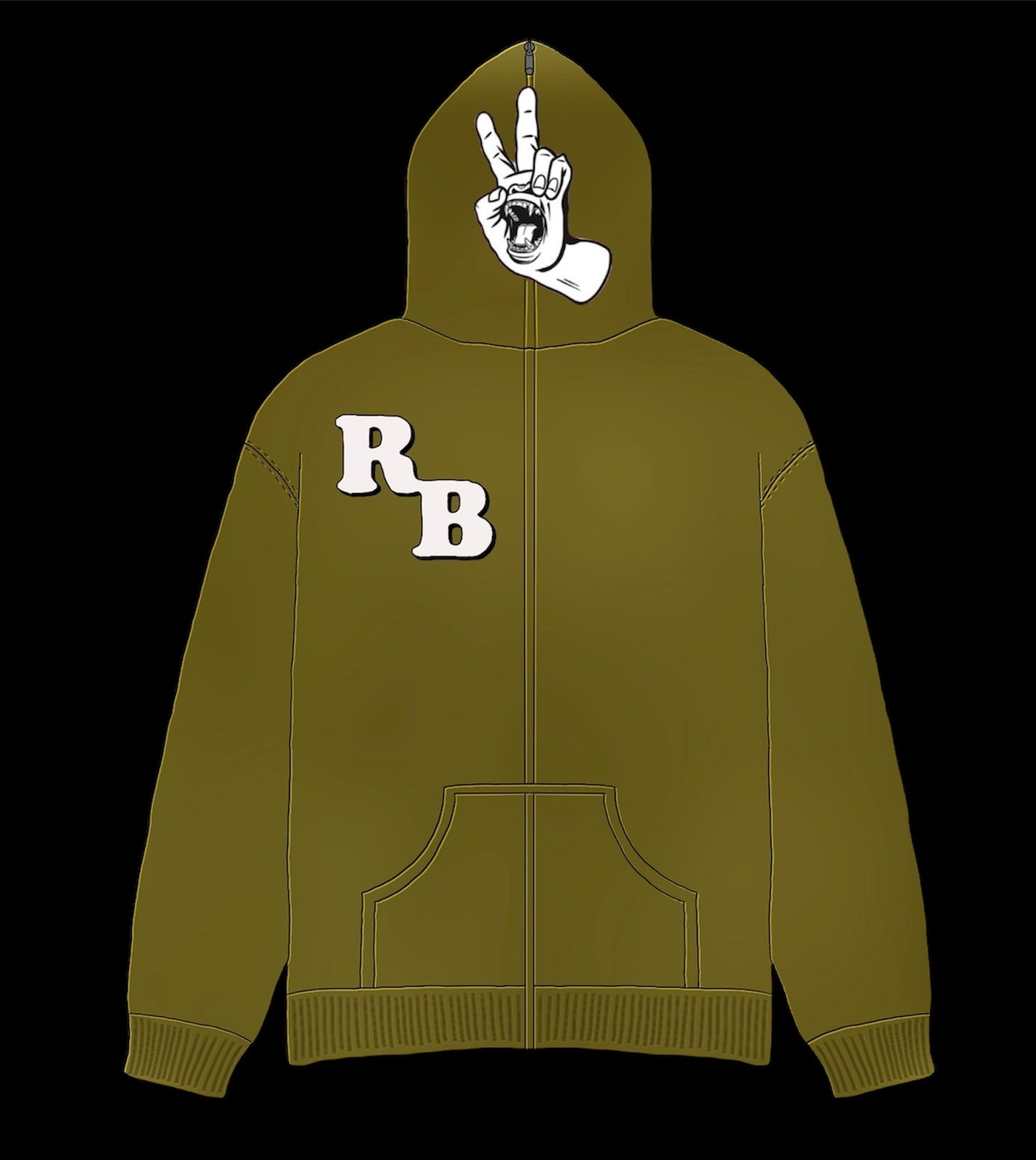 Ash “green apple” zip-up