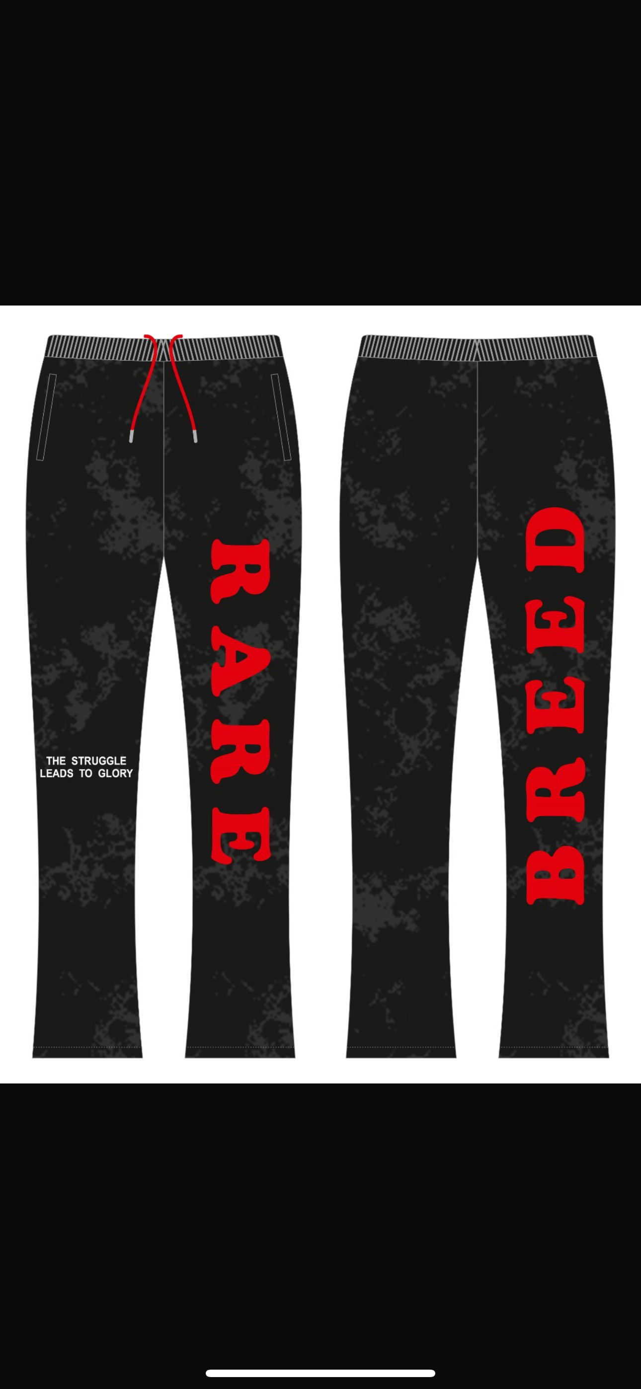 Ash “solar eclipse” stacked sweats