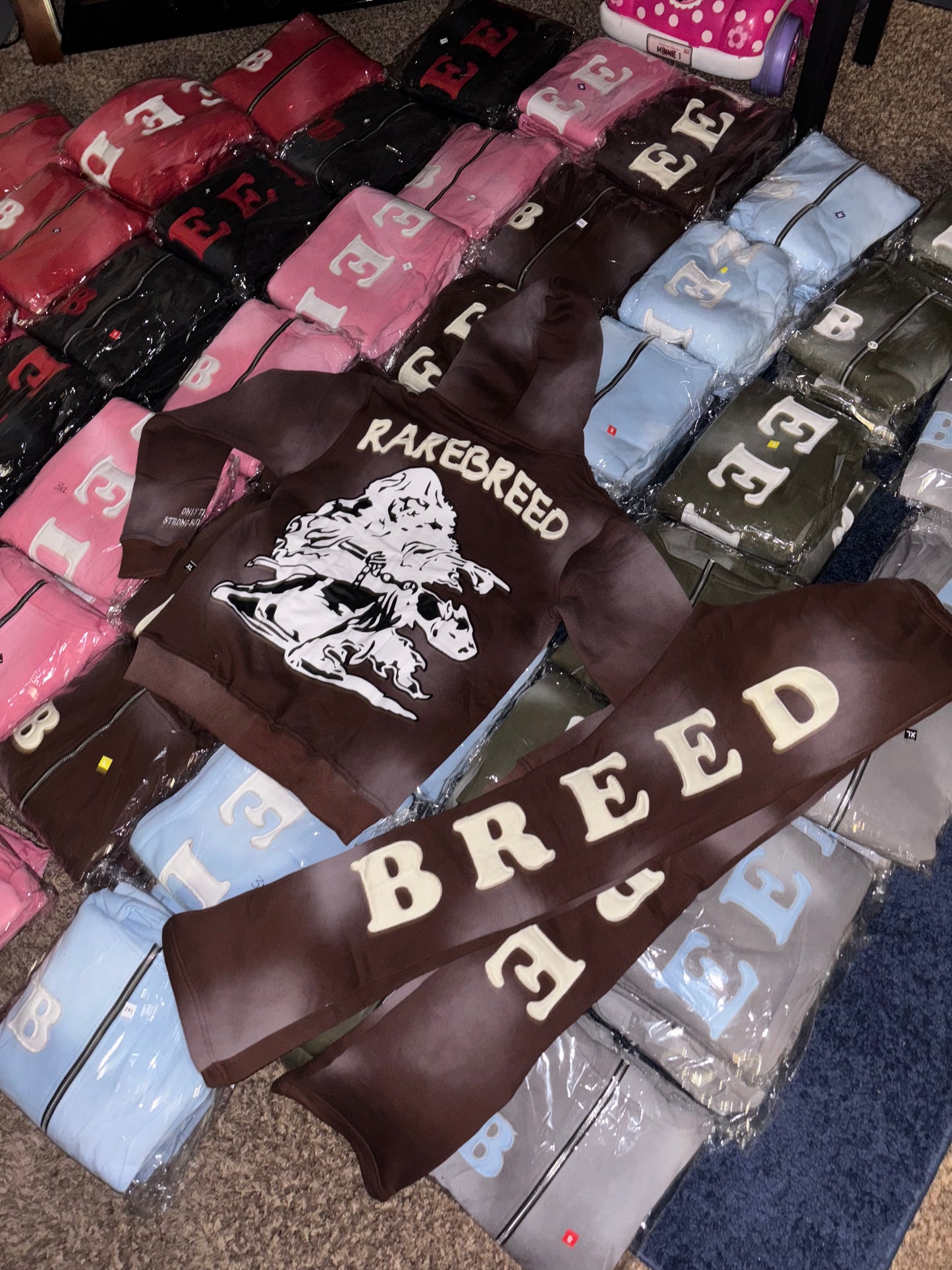 Ash “mocha chocolate” stacked sweats