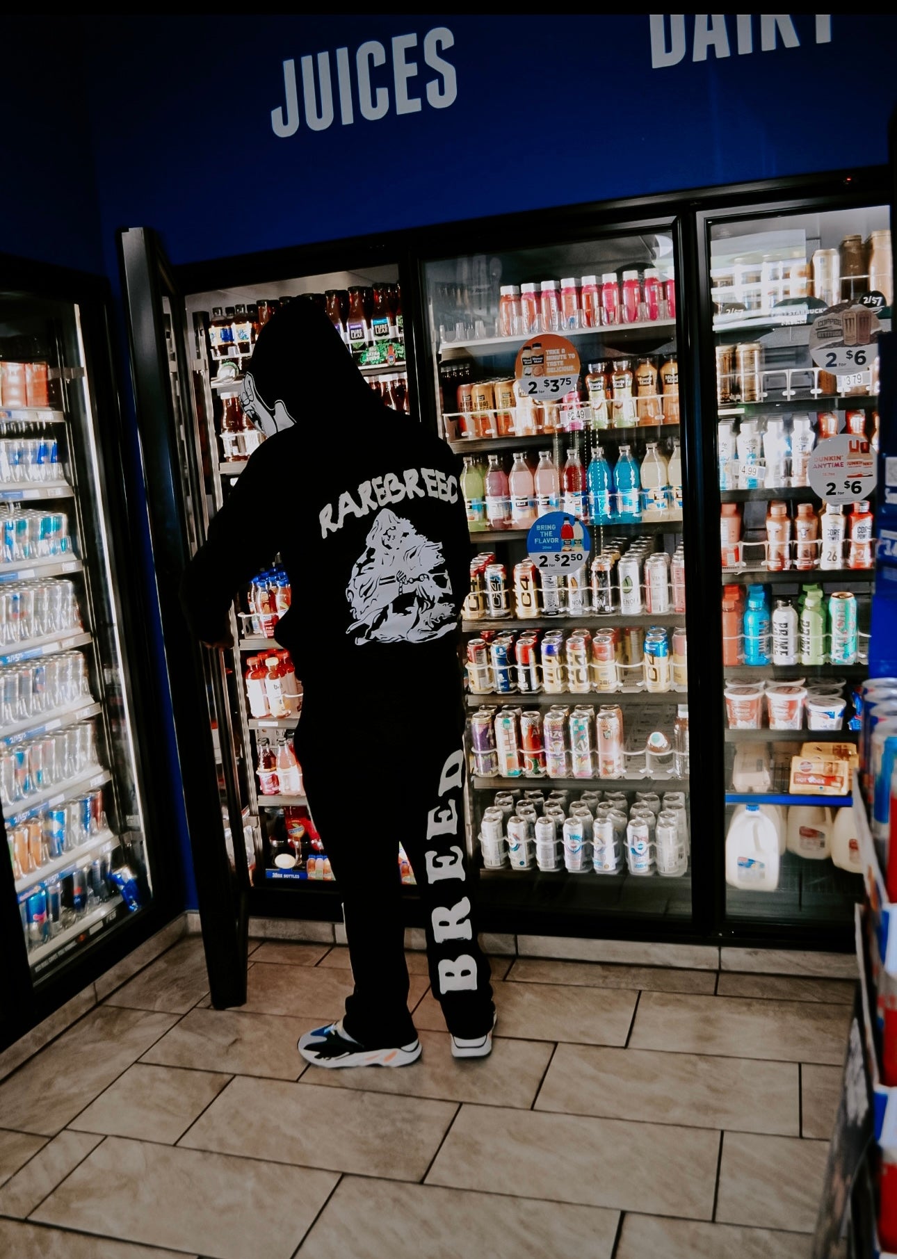 Black x Cream Stacked Sweatpants