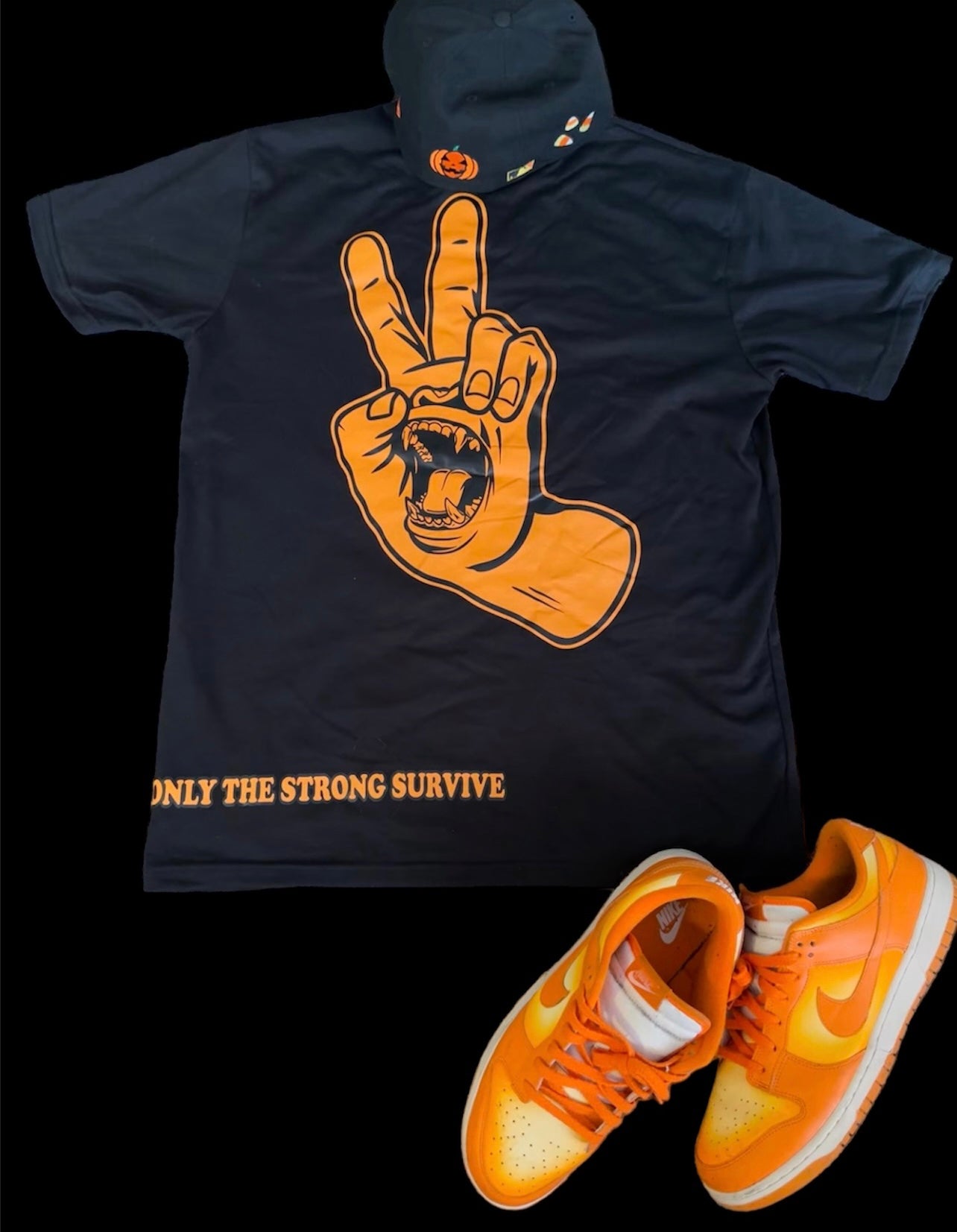 3D Graphic Black x Orange