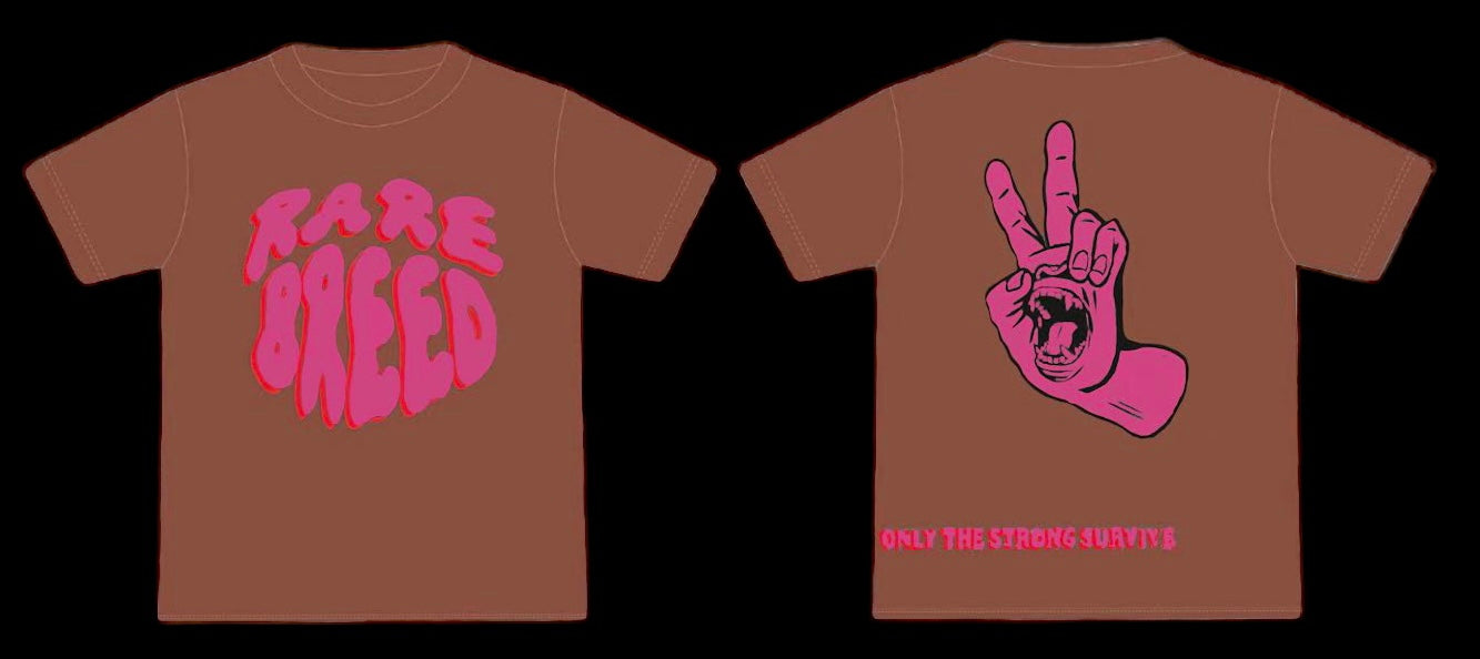 3D Graphic Brown x Pink