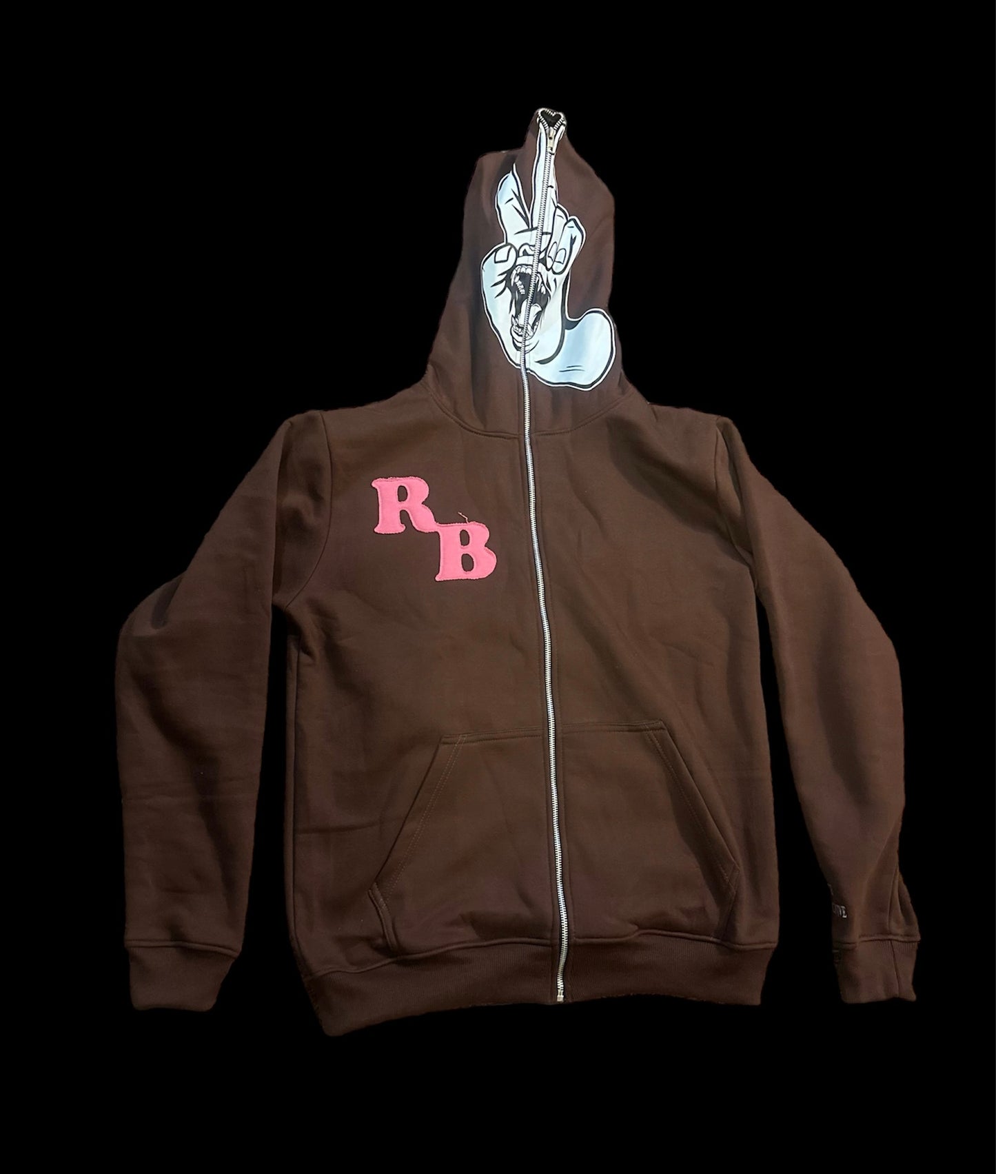 Brown x Pink Zip-up