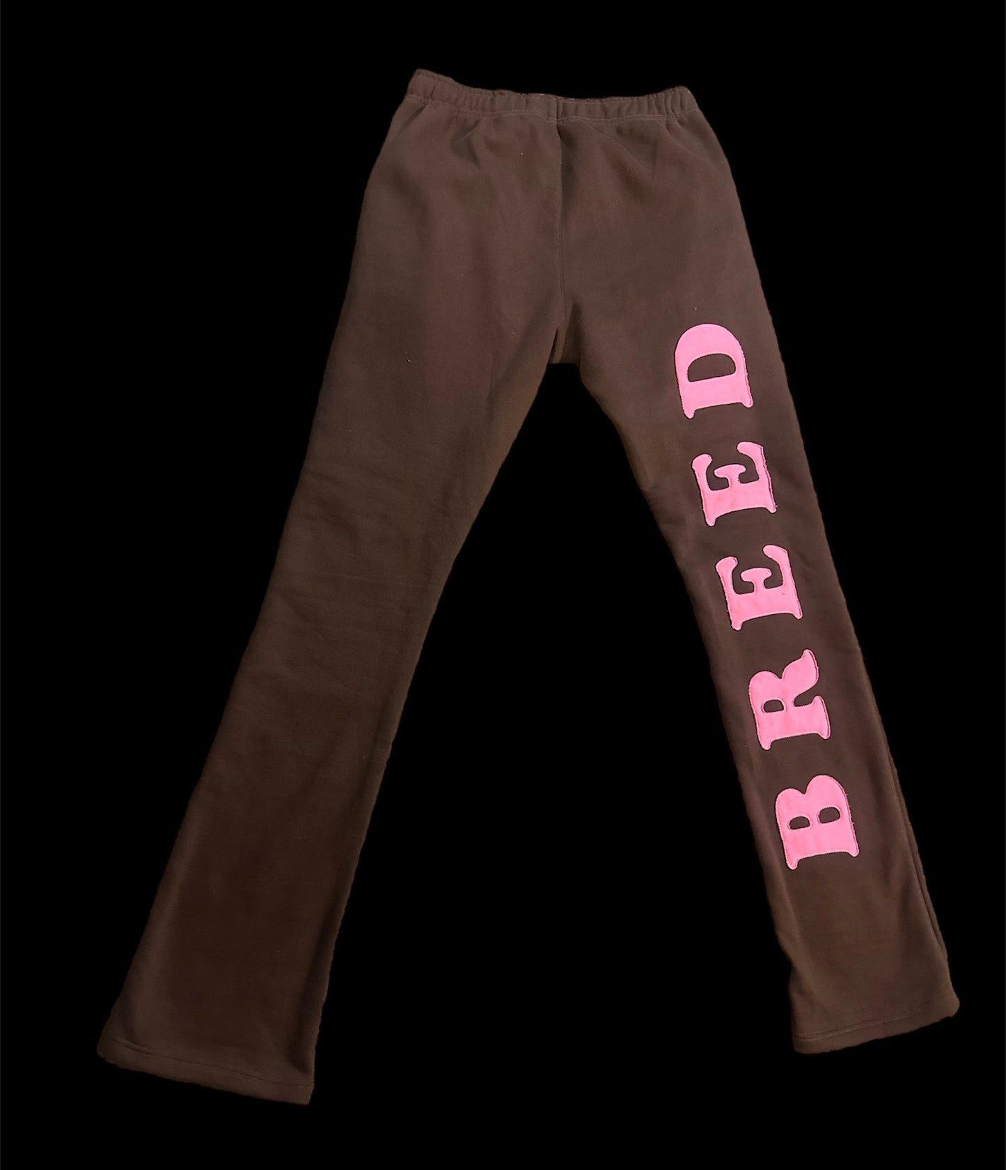 Brown x Pink Stacked Sweatpants