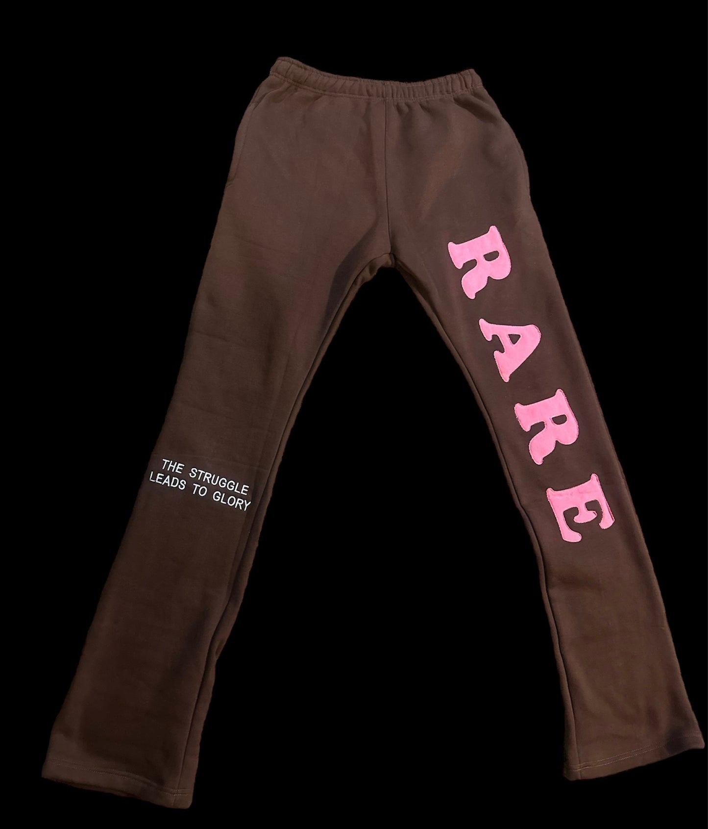 Brown x Pink Stacked Sweatpants