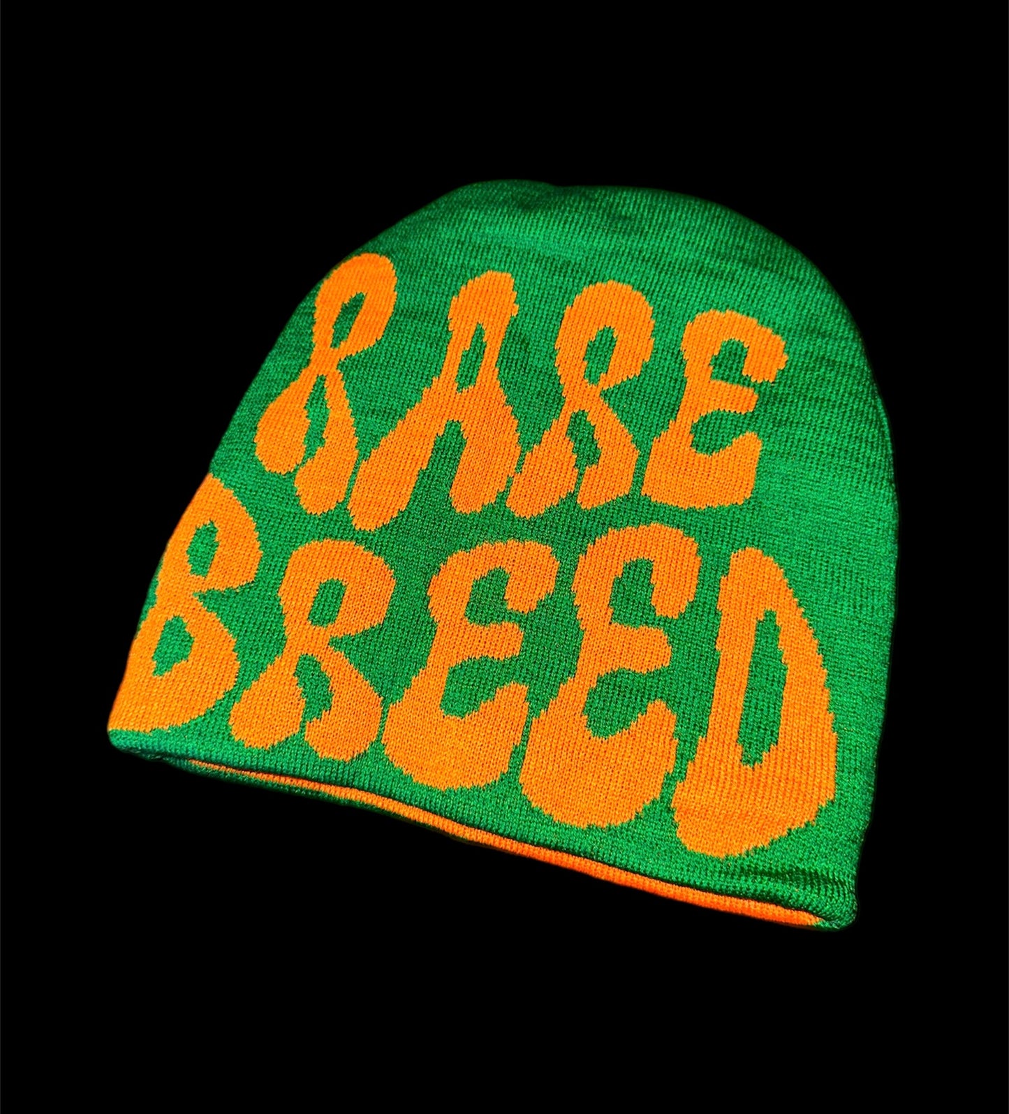 Green & Orange reversible beenie