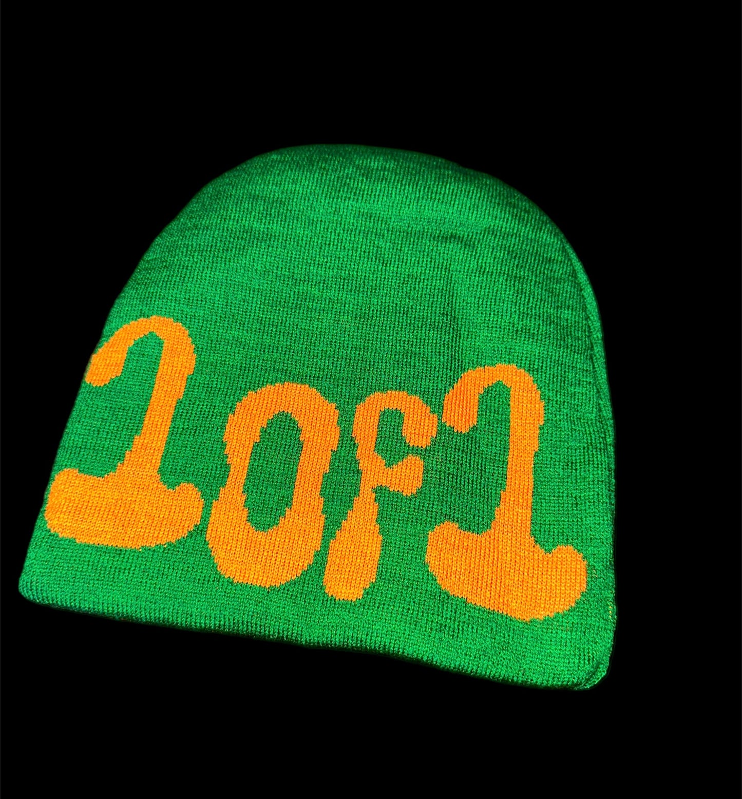 Green & Orange reversible beenie